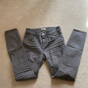 High Rise Skinny Jeans Grey